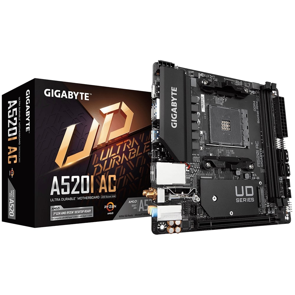 Obrázek GIGABYTE A520I AC/AM4/MITX