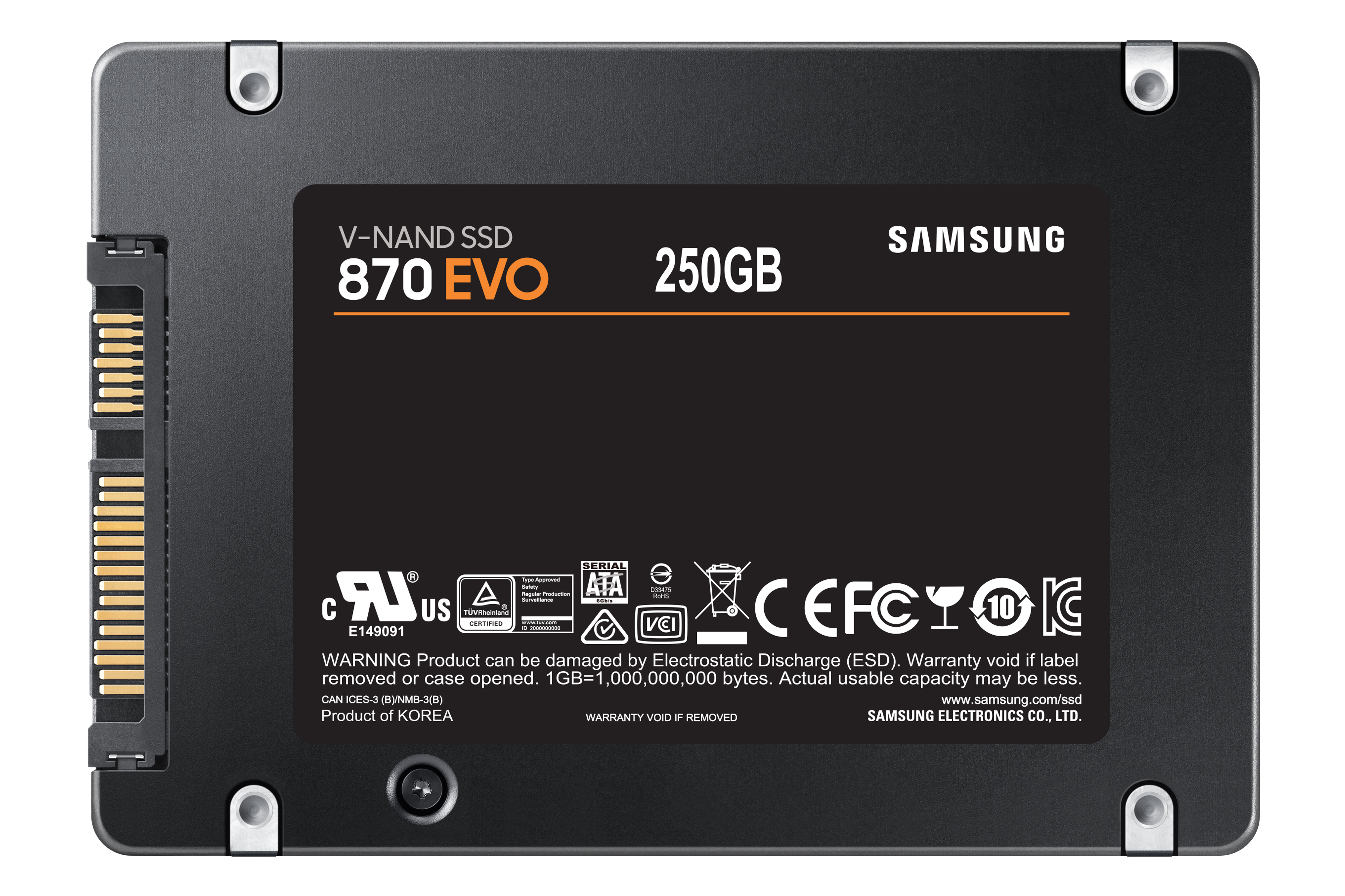 Obrázek Samsung 870 EVO/250GB/SSD/2.5"/SATA/5R