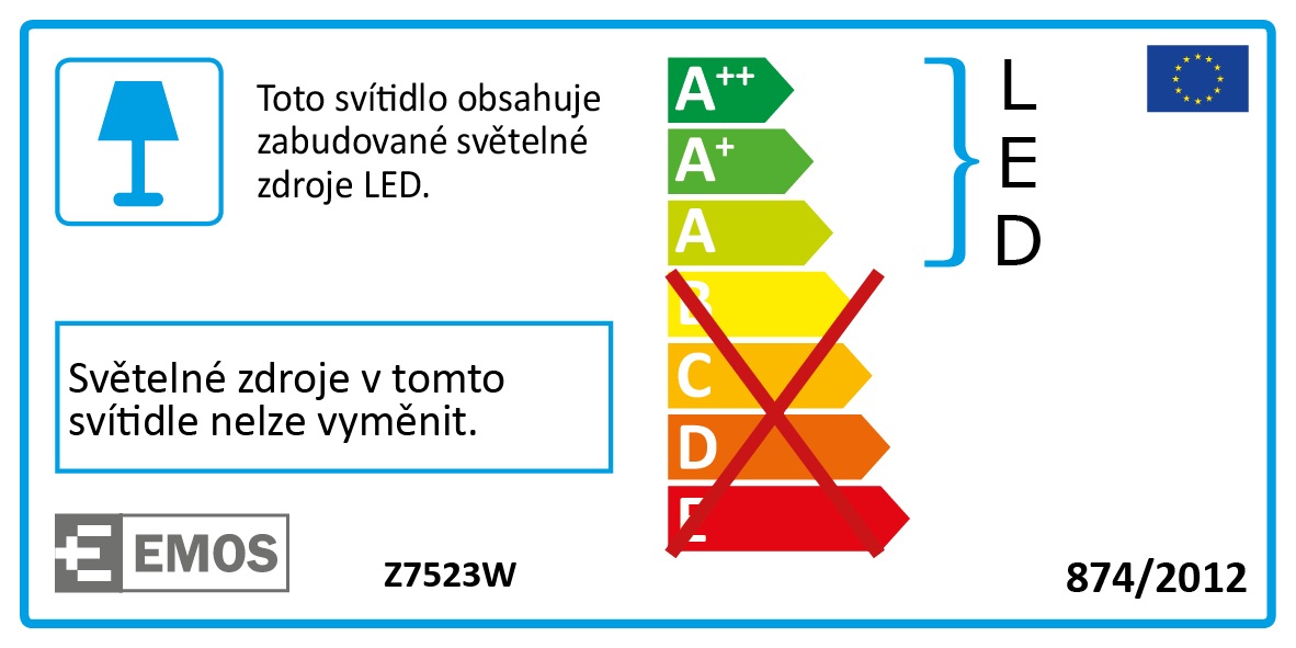 Obrázek LED ST. LAMPA HT6105 HOME BÍLÁ