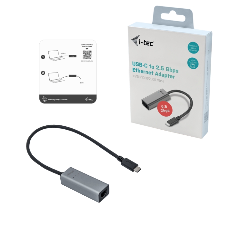 Obrázek i-tec USB-C Metal 2.5Gbps Ethernet Adapter