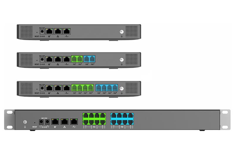 Obrázek Grandstream UCM6300 Audio VoIP PBX, 250 uživ., 50 soub. hov., audiokonf. 50úč., 0xFXO, 0xFXS port