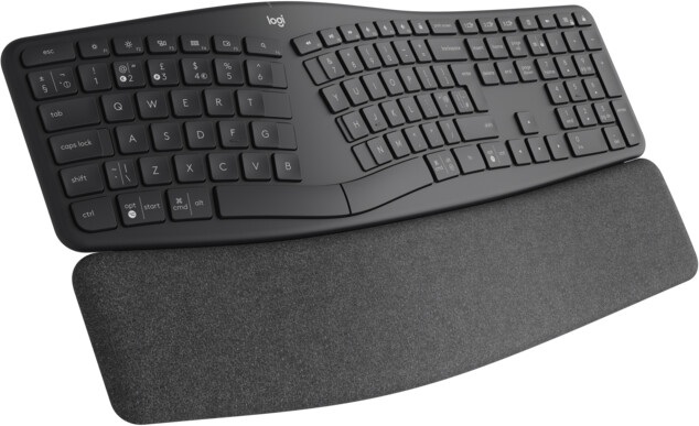 Obrázek Logitech K860/Bezdrátová Bluetooth/US layout/Černá