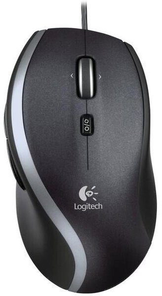 Logitech M500s/Kancelářská/Optická/Pro praváky/4 000 DPI/Drátová USB/Černá-stříbrná