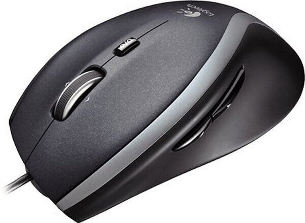 Obrázek Logitech M500s/Kancelářská/Optická/Pro praváky/4 000 DPI/Drátová USB/Černá-stříbrná