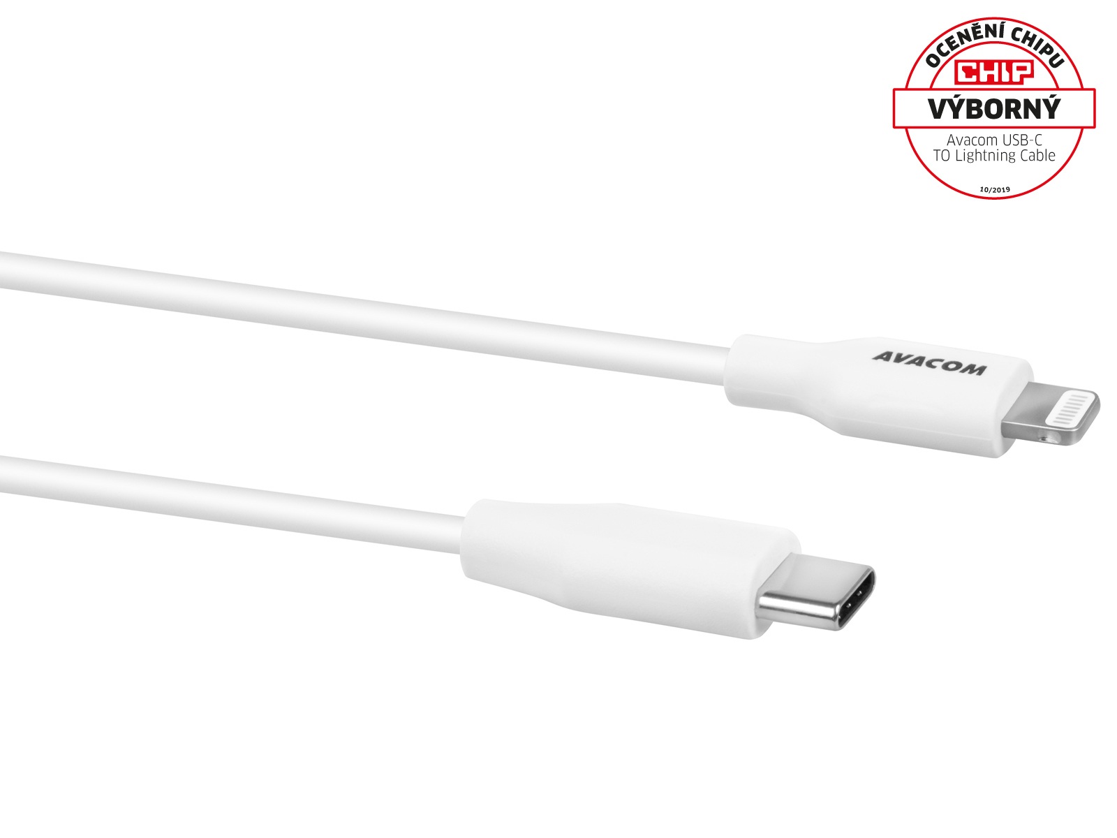 Obrázek AVACOM MFIC-120W kabel USB-C - Lightning, MFi certifikace, 120cm, bílá
