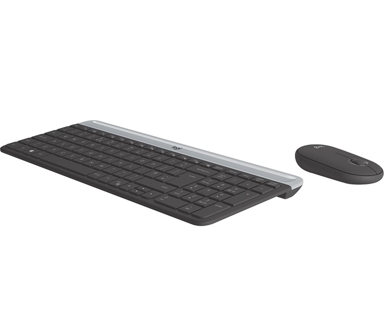 Obrázek set Logitech slim Wireless MK470 - graphite, US