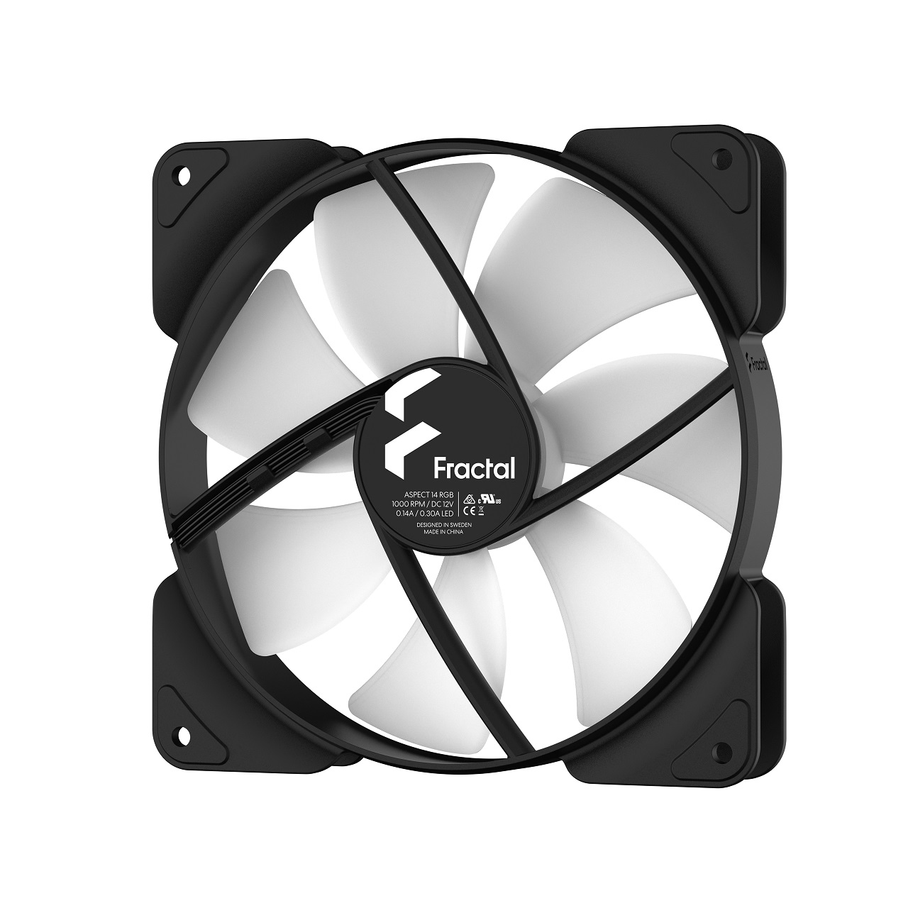 Obrázek Fractal Design Aspect 14 RGB PWM Black Frame 3-pack