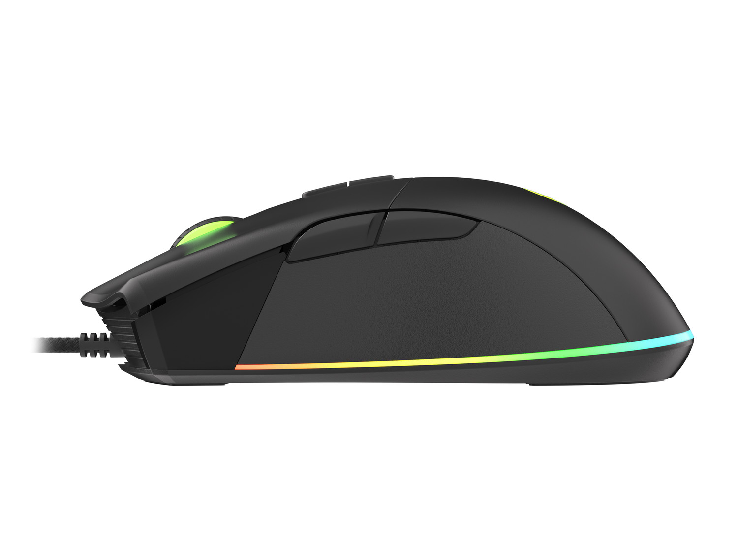 Obrázek Genesis herní optická myš KRYPTON 290/RGB/6400 DPI/Herní/Optická/Drátová USB/Černá