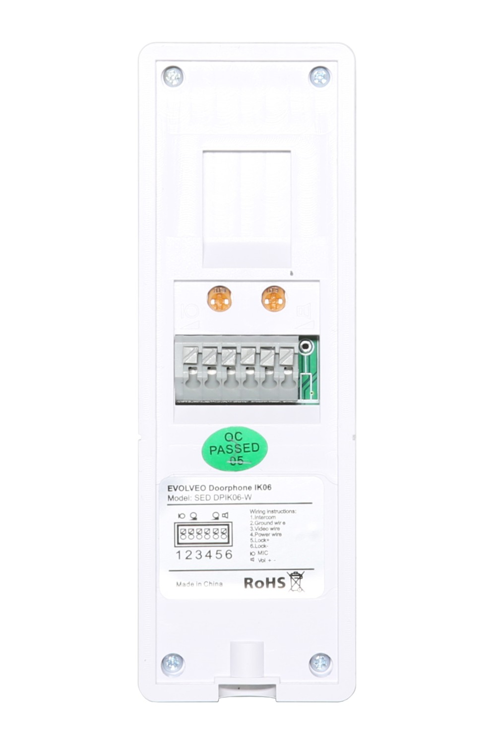 Obrázek EVOLVEO DoorPhone IK06, set video dveřního telefonu s pamětí a barevným displejem