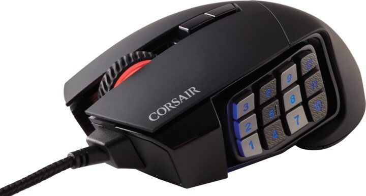 Obrázek CORSAIR Scimitar Elite/Herní/Optická/Drátová USB/Černá