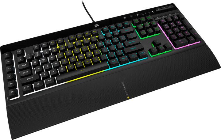 Obrázek CORSAIR K55 RGB PRO/Drátová USB/US layout/Černá