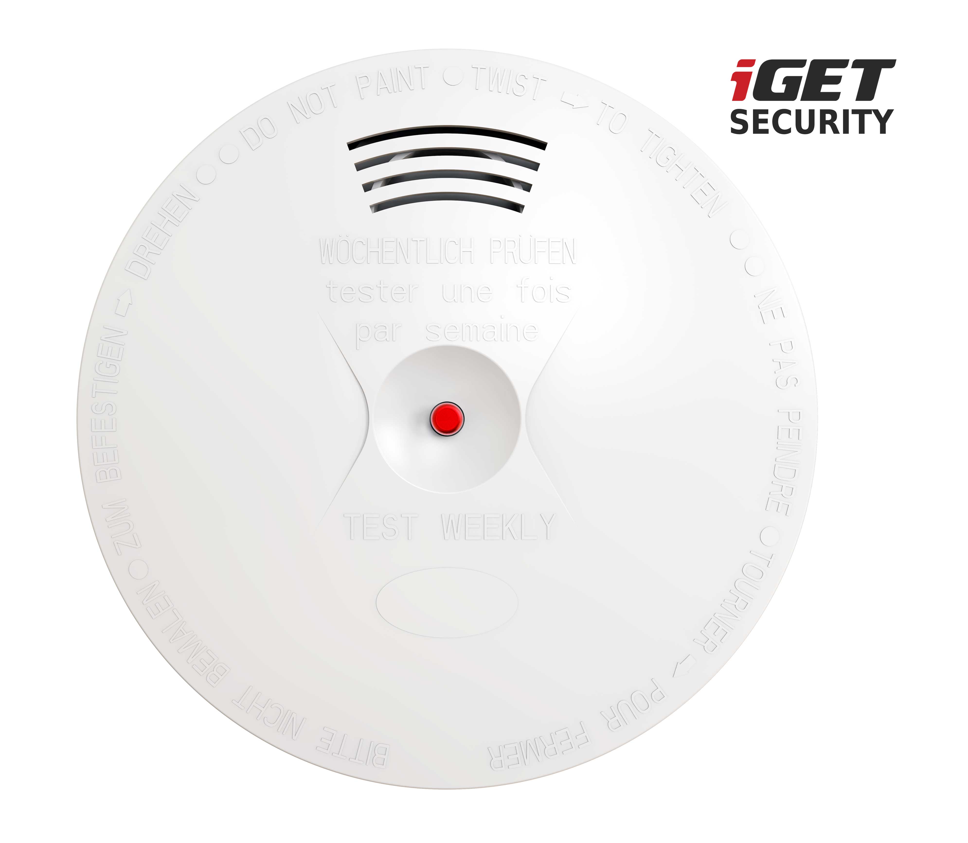 Obrázek iGET SECURITY EP14 - bezdrát. senzor kouře, norma EN14604:2005, samostatný nebo pro alarm M5