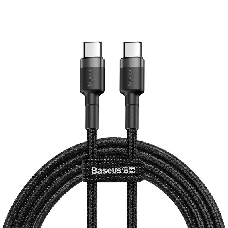 Obrázek Baseus CATKLF-GG1 Cafule Kabel USB-C 60W 1m Gray/Black