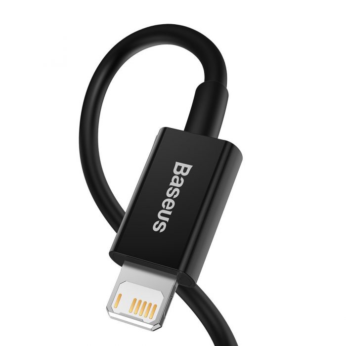 Obrázek Baseus CALYS-A01 Superior Fast Charging Datový Kabel USB to Lightning 2.4A 1m Black