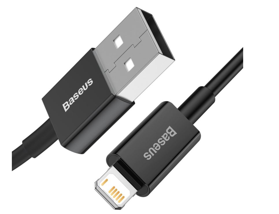 Obrázek Baseus CALYS-C01 Superior Fast Charging Datový Kabel USB to Lightning 2.4A 2m Black