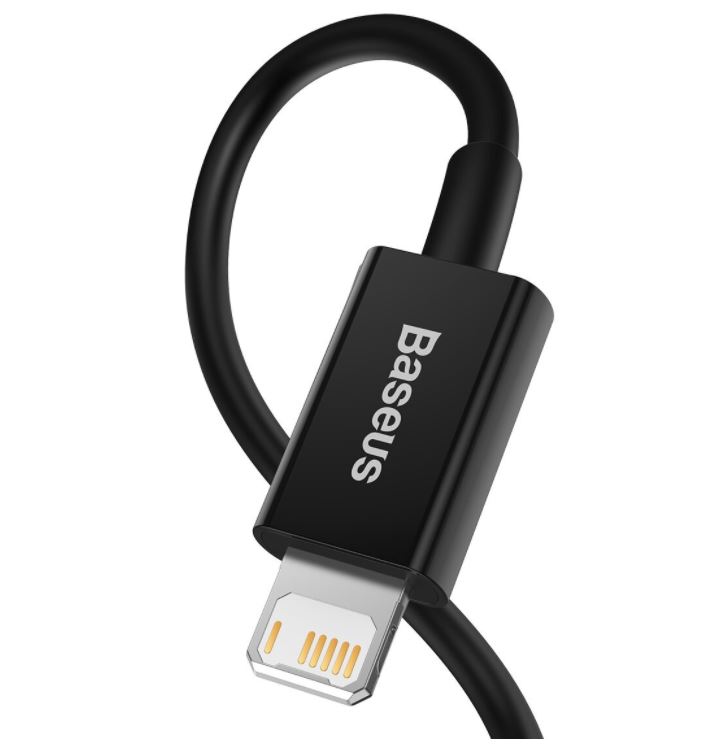 Obrázek Baseus CALYS-C01 Superior Fast Charging Datový Kabel USB to Lightning 2.4A 2m Black