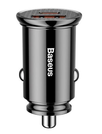 Obrázek Baseus CCALL-YS01 Circular Nabíječka do Auta USB+USB-C 30W Black