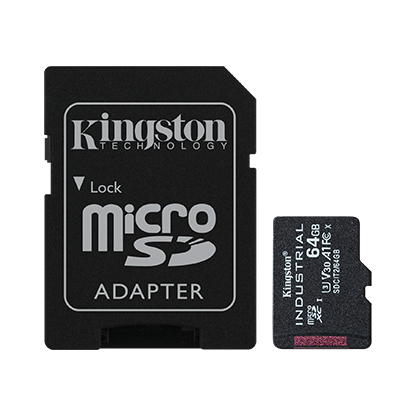 Kingston Industrial/micro SDXC/64GB/UHS-I U3 / Class 10/+ Adaptér