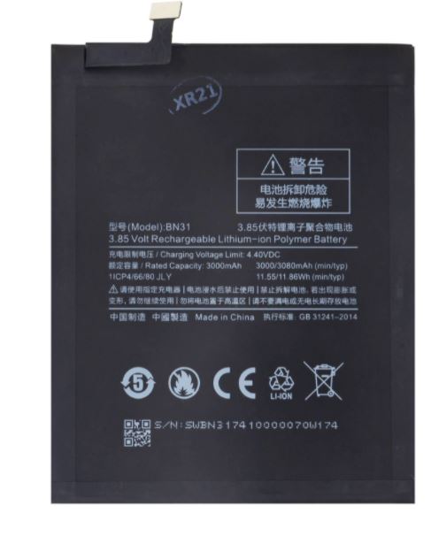 Obrázek Xiaomi BN31 Baterie 3080mAh (OEM)