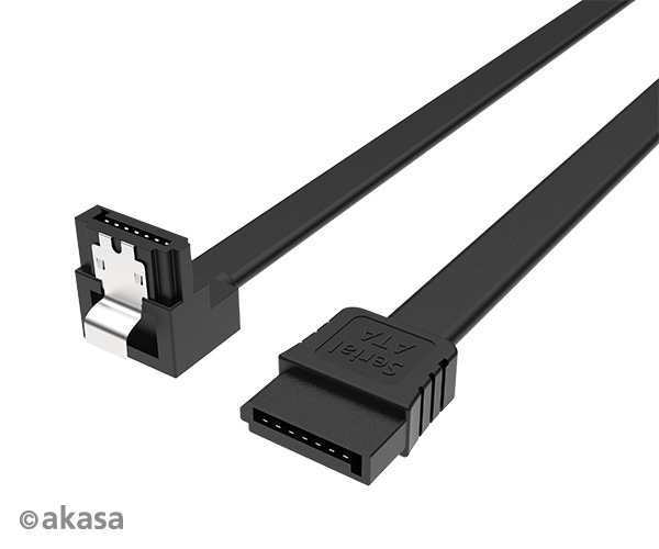 Obrázek AKASA - Proslim SATA kabel 90° - 50 cm