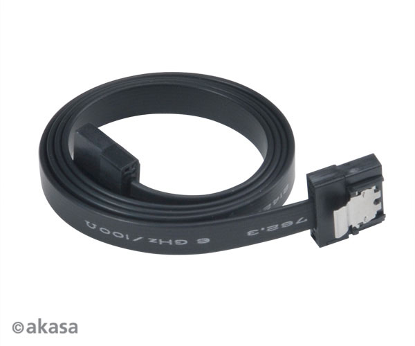 Obrázek AKASA - Super slim SATA kabel - 50 cm - 2 ks