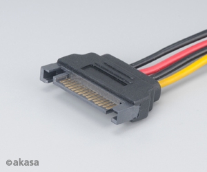 Obrázek Adaptér SATA na 4pin Molex - 15 cm 2 ks