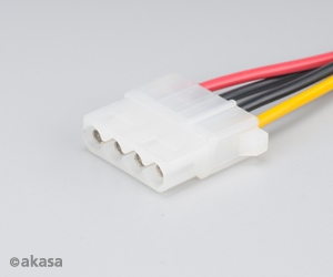 Obrázek Adaptér SATA na 4pin Molex - 15 cm 2 ks