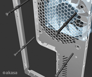 Obrázek Akasa protivibrační spony na ventilátory (60ks) černé
