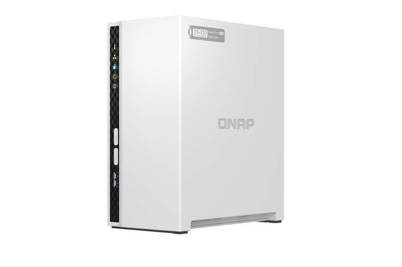 Obrázek QNAP TS-233 (4core 2,0GHz + NPU, 2GB DDR4 RAM, 2x SATA, 1x GbE, 1x USB 2.0, 1x USB 3.2)