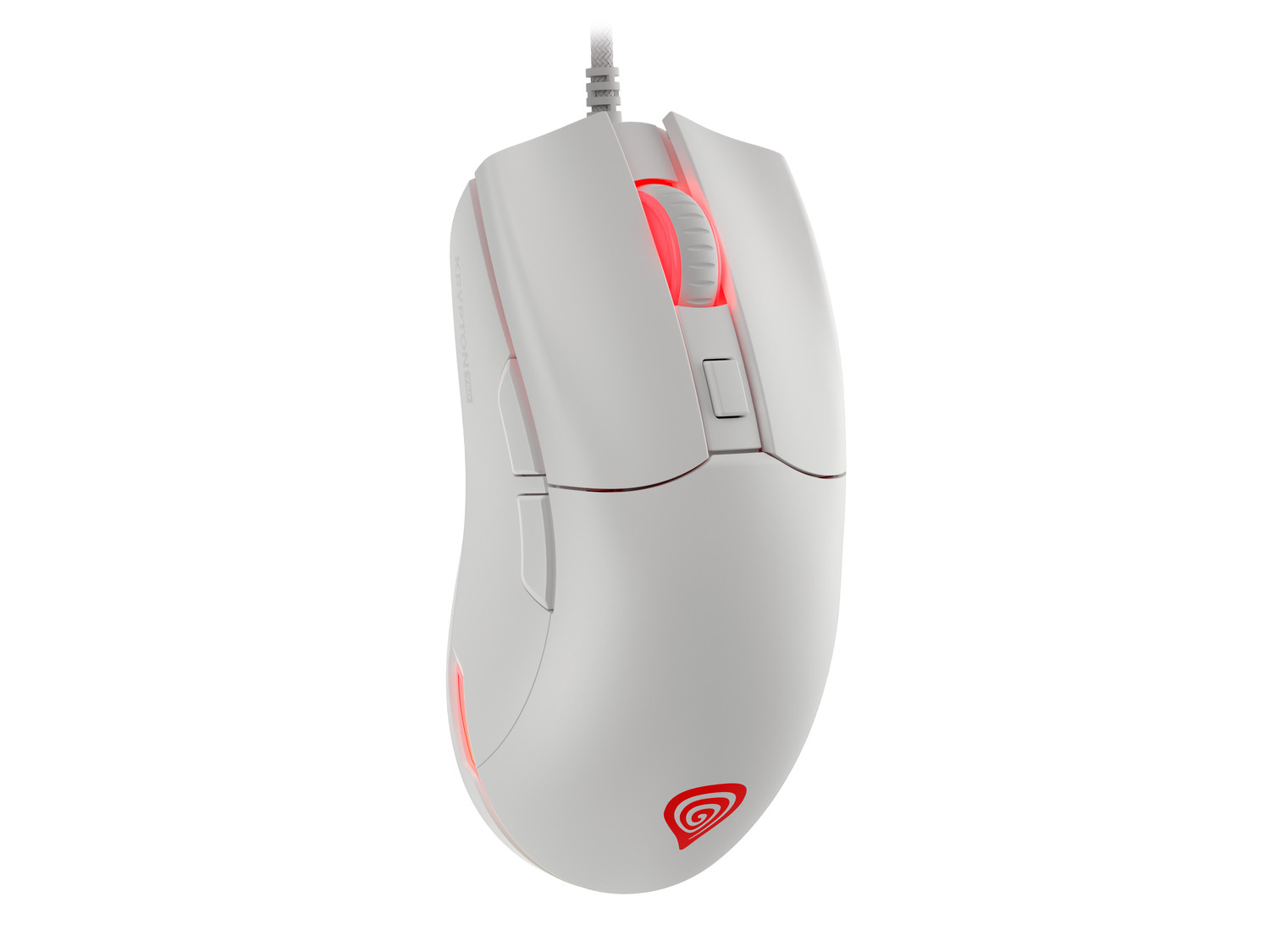 Obrázek Genesis herní optická myš KRYPTON 750/RGB/8000 DPI/Herní/Optická/Drátová USB/Bílá