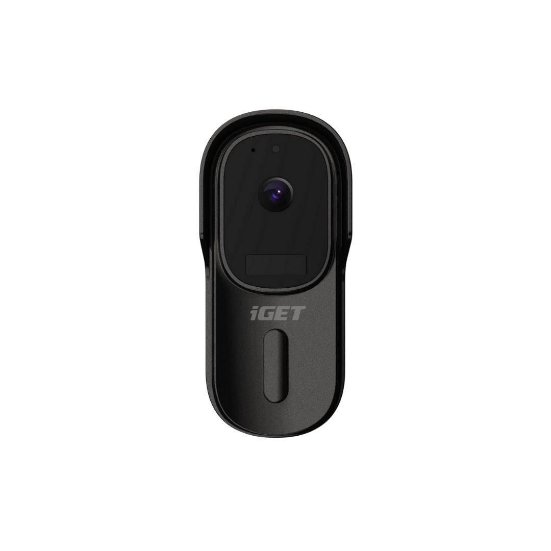 Obrázek iGET HOME Doorbell DS1 Black - WiFi bateriový videozvonek, FullHD, obousměrný zvuk, CZ aplikace