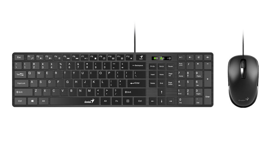 Obrázek Genius set klávesnice + myš SlimStar C126 CZ+SK