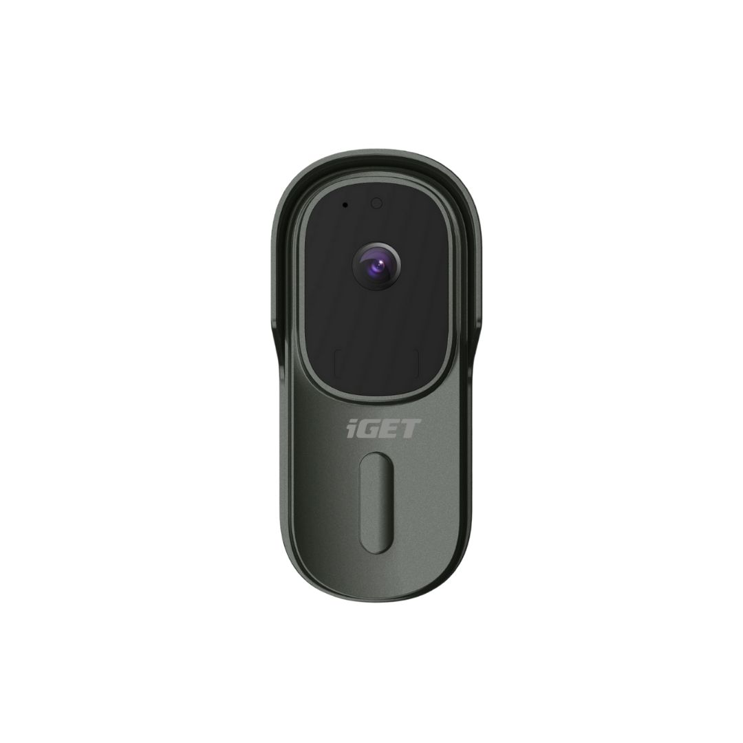 Obrázek iGET HOME Doorbell DS1 Anthracite - WiFi bateriový videozvonek, FullHD, obousměrný zvuk, CZ aplikace