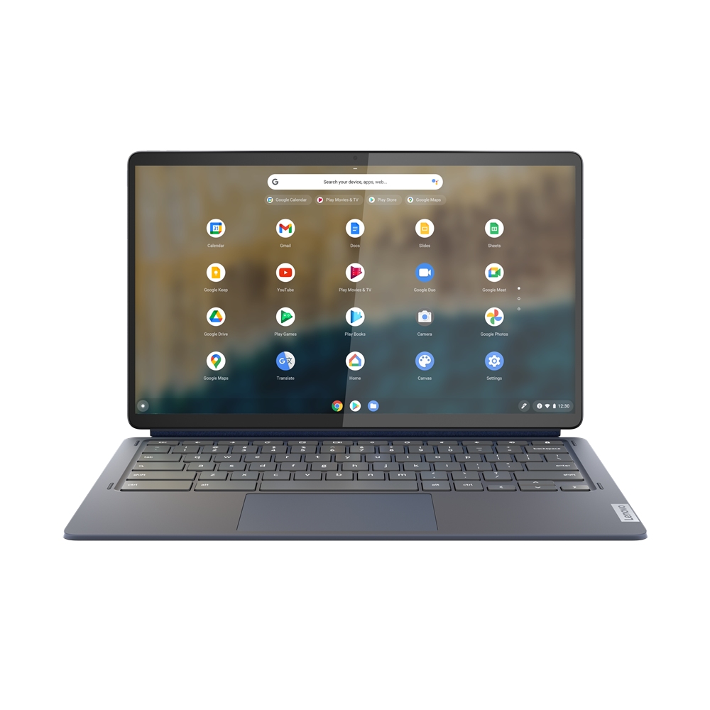 Obrázek Lenovo IdeaPad Duet 5 Chrome/13Q7C6/Qualcomm/13,3"/FHD/T/8GB/128GB eMMC/Adreno/Chrome/Blue/2R