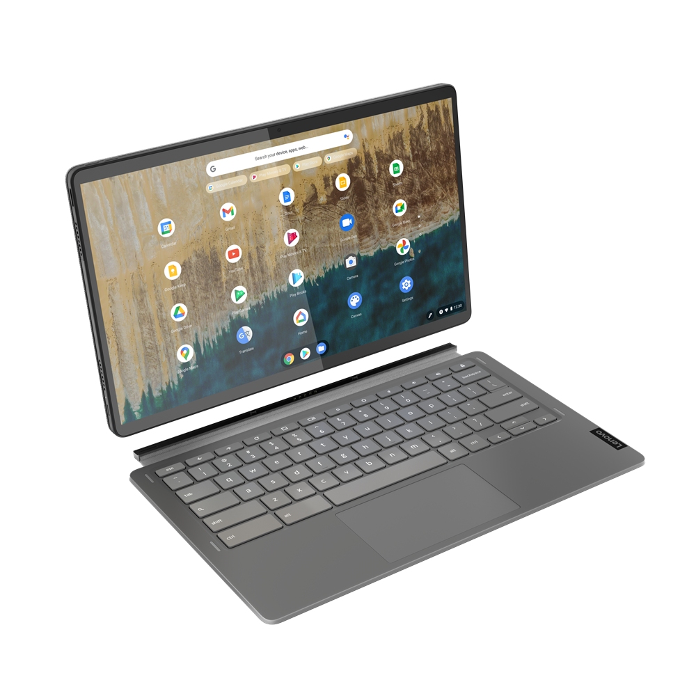 Obrázek Lenovo IdeaPad Duet 5 Chrome/13Q7C6/SD-7c Gen2/13,3"/FHD/T/8GB/256GB eMMC/Adreno/Chrome/Gray/2R