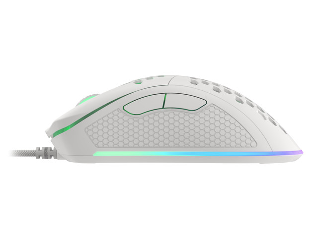 Obrázek Genesis herní optická myš KRYPTON 555/Herní/Optická/8 000 DPI/Drátová USB/Bílá