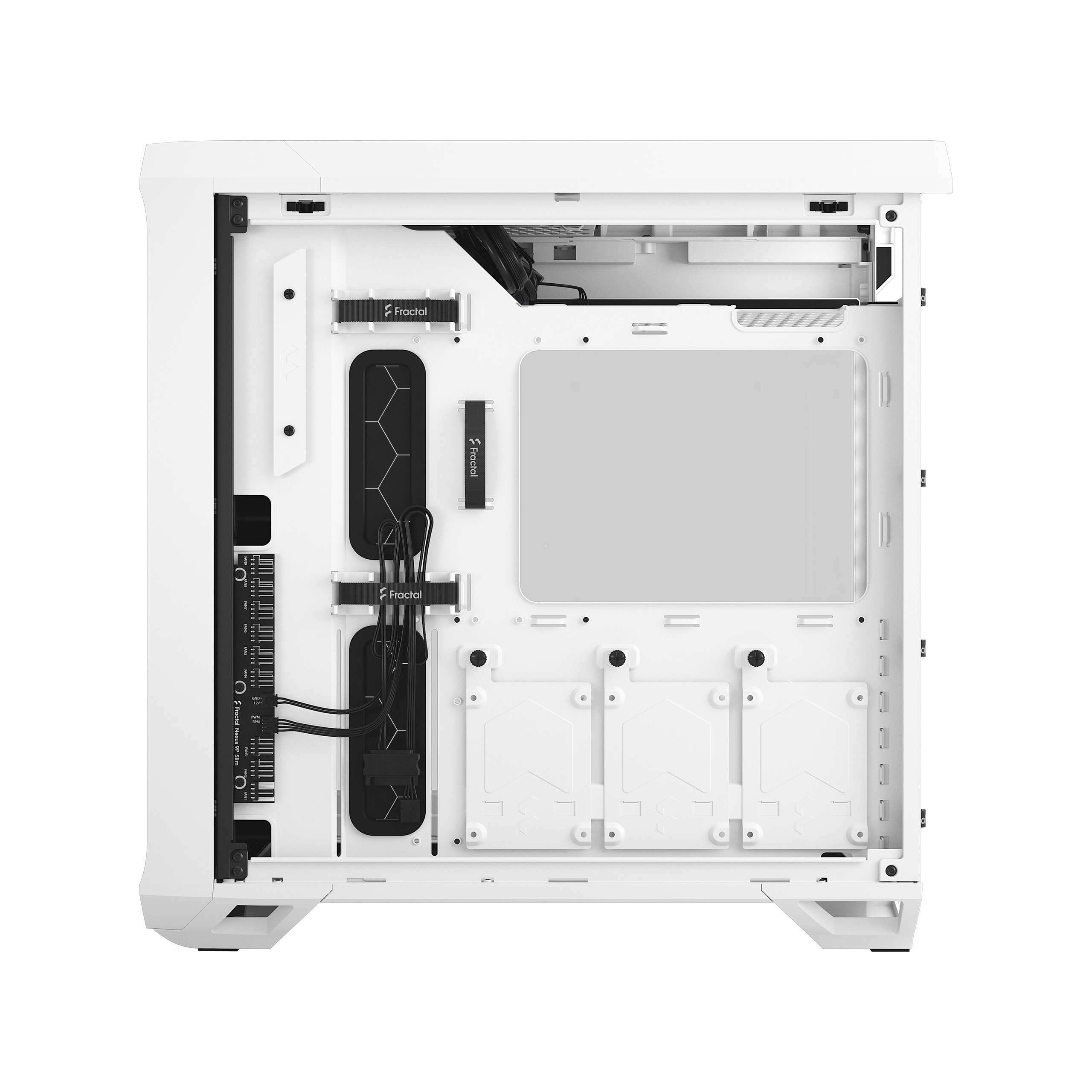Obrázek Fractal Design Torrent Compact White TG Clear Tint/Midi Tower/Transpar./Bílá
