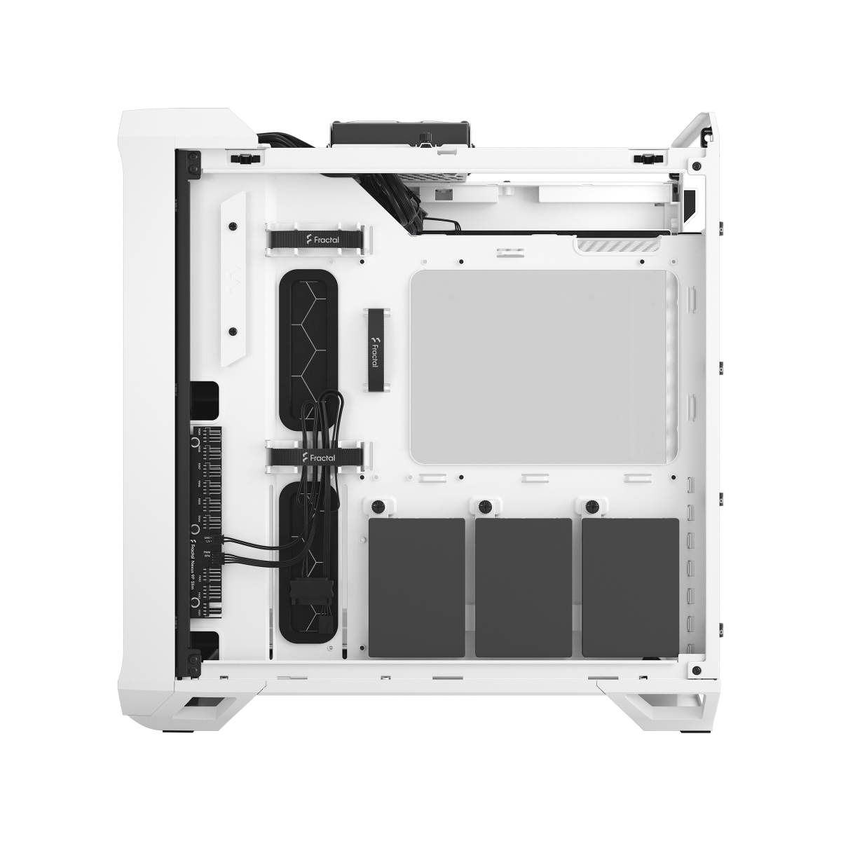 Obrázek Fractal Design Torrent Compact White TG Clear Tint/Midi Tower/Transpar./Bílá