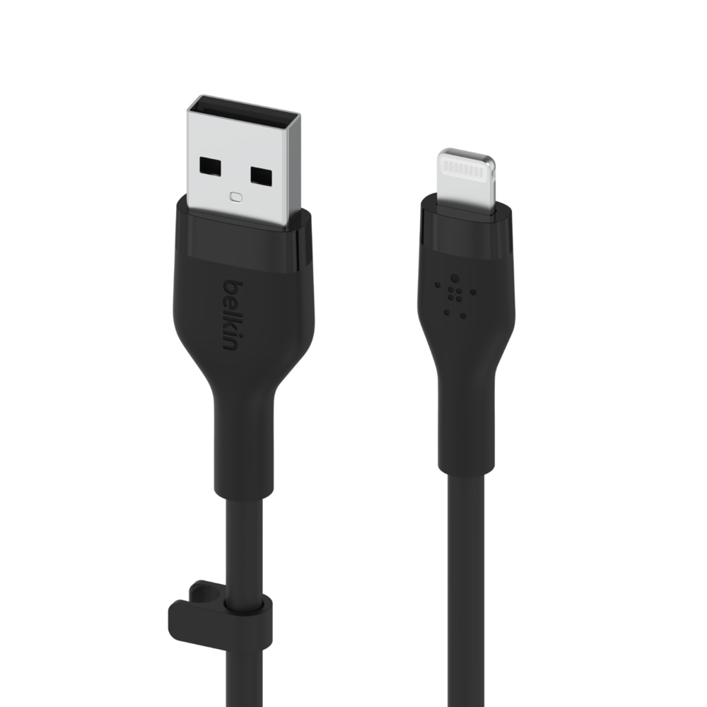 Obrázek Belkin kabel USB-A na LTG_silikon, 1M, černý