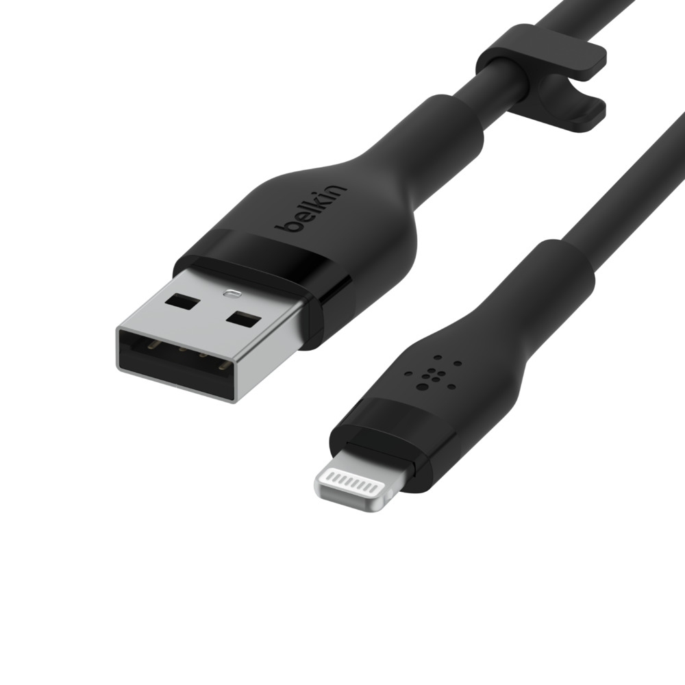 Obrázek Belkin kabel USB-A na LTG_silikon, 1M, černý