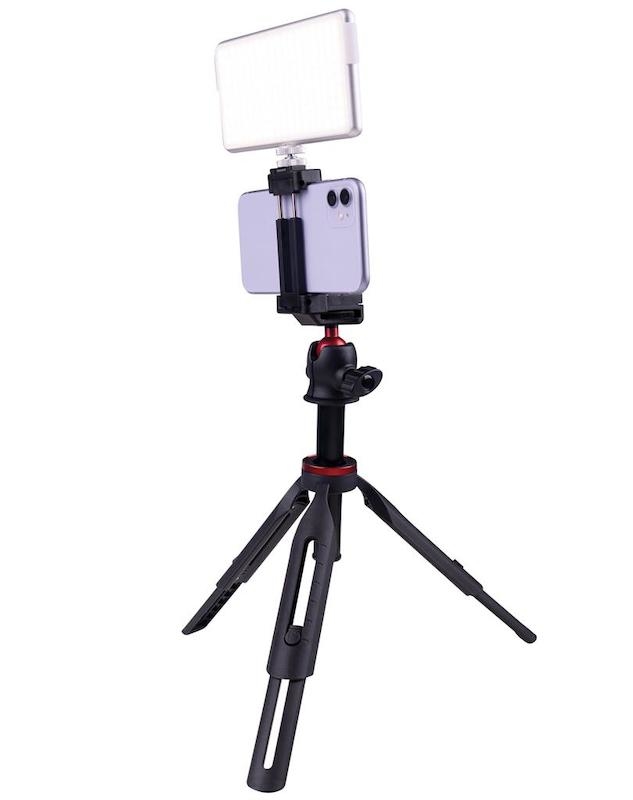 Obrázek Doerr GIPSY Selfie ministativ (21,5-68 cm, 300 g, max.2kg, kul.hlava, 5 sekcí, černý)