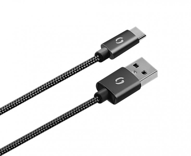 Obrázek ALIGATOR Chytrá nabíječka do auta 3.4A, 2xUSB, smart IC, černá, USB-C kabel