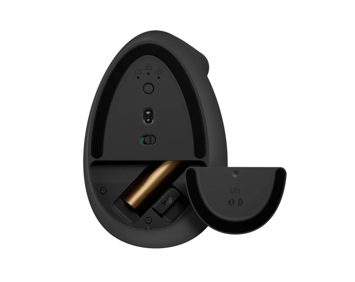 Obrázek Logitech Lift/Vertikální/Optická/USB + Bluetooth/Grafitová