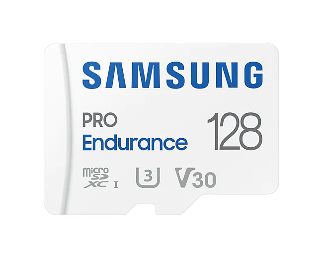Obrázek Samsung PRO Endurance/micro SDXC/128GB/100MBps/UHS-I U3 / Class 10/+ Adaptér