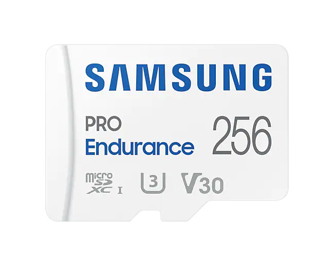Obrázek Samsung PRO Endurance/micro SDXC/256GB/100MBps/UHS-I U3 / Class 10/+ Adaptér