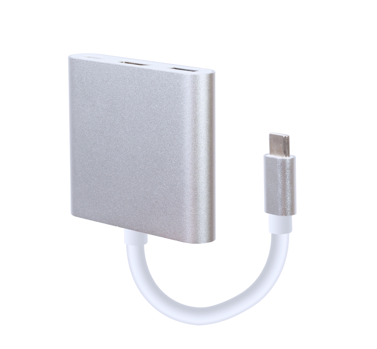 Obrázek GEMBIRD Multi-adapter USB typu C, stříbrný