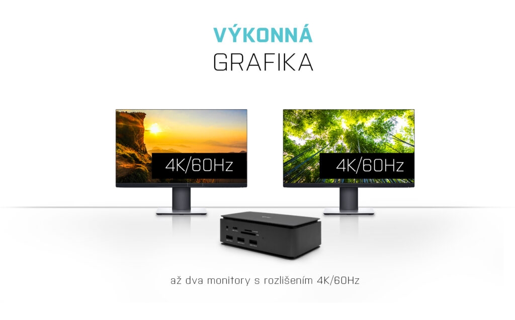 Obrázek i-tec USB4 Metal Docking station Dual 4K HDMI DP, PD 80W + zdroj 112W