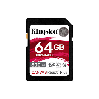 Kingston Canvas React Plus/SDXC/64GB/UHS-II U3 / Class 10