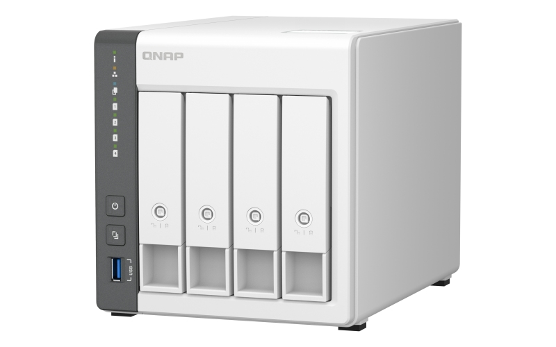 Obrázek QNAP TS-433-4G (ARM 4core 2,0GHz, 4GB RAM, 4x SATA, 1x GbE, 1x 2,5GbE, 2x USB 2.0, 1x USB 3.2)