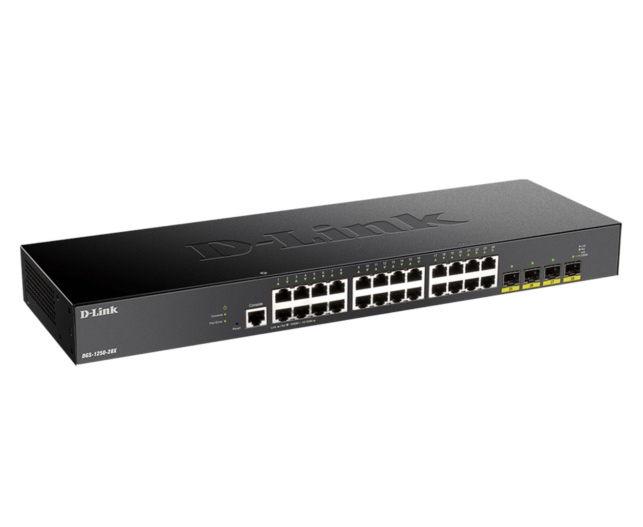 Obrázek D-Link DGS-1250-28X Smart switch 24x Gb, 4x 1G/10G SFP+